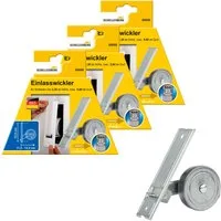 SCHELLENBERG Einlass-Gurtwickler für das Rollladensystem Maxi, Lochabstand 13,5 cm, Unterputz-Montage, Gurtbreite 23 mm, Set, 3-tlg., für Rollladengurte mit 23 mm Breite