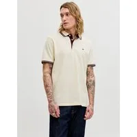 Jack & Jones Poloshirt JJEPAULOS Poloshirt mit klassischem Kragen und figurbetonter Form Logostickerei, modisch, schmal, Baumwolle, Polokragen