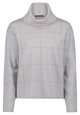 Betty Barclay - Strickpullover patch grey/beige - Gr. - 48