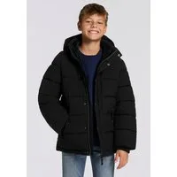 KIDSWORLD Outdoorjacke Winterwarme Jacke, gesteppt Trendige Winterjacke mit refklektierenden Details