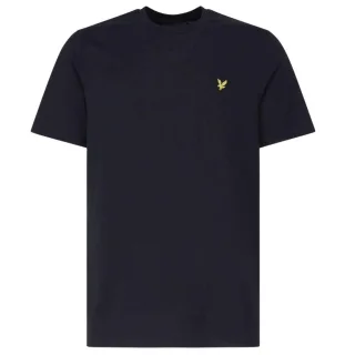 Lyle & Scott Brand Logo-T-Shirt auf der Brust in dunklem Marineblau