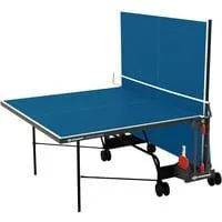 Tischtennistisch SpaceTec Indoor, Fitnessgerät blau