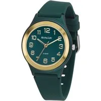 SINAR Quarzuhr XB-48 Jugend Armbanduhr Sportuhr Silikonband, analog sportlich modern Geschenkidee Jugend Ø 36 mm