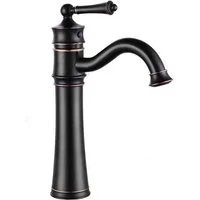wohnwerk.idee Waschtischarmatur Waschbeckenarmatur Wasserhahn Retro Vintage Antik Schwarz Alt