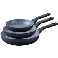 FACKELMANN Bratpfanne Cosmo, Aluminium (Set, 3-tlg), Bratpfannen-Set Cosmo Ø 20, 24, 28 cm – mit Ceramic-Beschichtung
