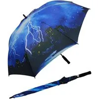 iX-brella Stockregenschirm Motiv-Design XXL Partnerschirm Automatik bedruckt, bedruckt