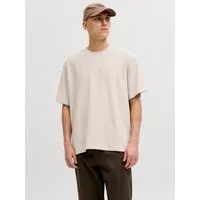 Jack & Jones Rundhalsshirt JJEHARRISON STRUCTURE TEE SS O-NECK LN mit Rundhalsusschnitt