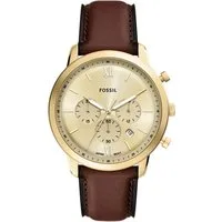 Fossil Chronograph Neutra FS6113, Quarzuhr, Armbanduhr, Herrenuhr, Lederarmband, analog, Datum