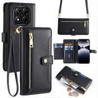 betterfon Handykette mit Portemonnaie für Xiaomi 17T - Handykette mit 5 Kartenfächer, Hände frei – mit Silikonhülle & Schnur für flexiblen Alltag