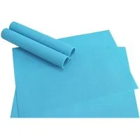 matches21 HOME & HOBBY Platzset Tischset BORDA 4er Türkis Tischunterlage als Tischdeko, (4-St), modernes Esstisch Platzdeckchen als abwaschbarer Tischuntersetzer