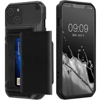 kwmobile Handyhülle Premium Handyhülle für Apple iPhone 14 Hülle, Smartphone Schutzhülle mit Kartenfach für bis zu 4 Karten