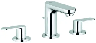 GROHE 3-Loch-WT-Batterie Eurosmart C 20187 m. Zugstangen-Ablaufgarnitur chrom 20187000