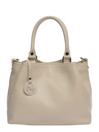 Roberta M Beige Rindsledertasche