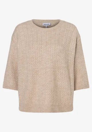 MORE & MORE - Pullover mit 3/4-Arm beige - Gr. - 34