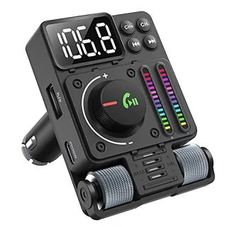bluetooth 5.3 Car Wireless FM Transmitter Radio Adapter PD30W QC3.0 Fast Charging Car MP3 U Disk HiFi Music Player Acces