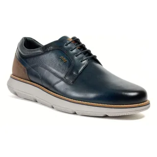 Pod Finch Leder Herren Schnürschuhe in Marineblau