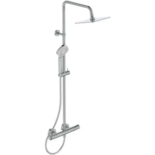 Ideal Standard Idealrain Duschsystem A7240AA Aufputz-Brausethermostat Ceratherm T100, verchromt