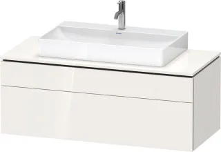 Duravit L-Cube Konsolenwaschtischunterbau wandhängend Weiß Hochglanz 1220x550x482 mm - LC48820222200 LC4882022220000