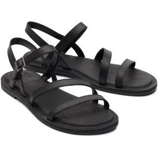 TOMS Kira Leder Herren Schwarz Clogs