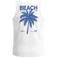 Neverless Tanktop Herren Tank-Top Backprint Beach Social Club Retro Sommer Shirt mit mit Print