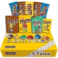 M&M's Süßigkeit M&M'S Fan-Box, Mix 7 Sorten, 9 Packungen, 713g