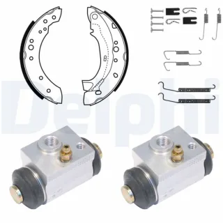 Delphi Bremsbacken vormontiert hinten Citroen C2 C3 Peugeot 1007 KP1078
