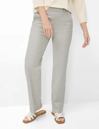 Raphaela by Brax Damen Marlenehose Style LILLYTH FLARED, hellbeige, Gr. 46