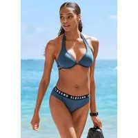 Elbsand Bügel-Bikini mit Markenschriftzügen in Kontrastfarbe