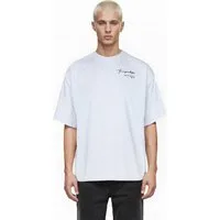 trueprodigy Oversize-Shirt Marin Logoprint Rundhals dicker Stoff