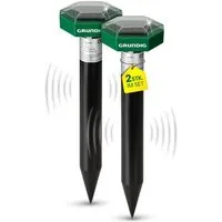Grundig Ultraschall-Tierabwehr Maulwurfschreck Maulwurf Vertreiber Wühlmaus