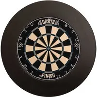 HOME DELUXE Dartscheibe inkl. Surround GOOD DARTS, inkl. 6 Pfeile, Wandschutz und Aufhängung
