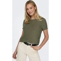 ONLY Kurzarmpullover ONLSUNNY S/S PULLOVER NOOS KNT Kunstfaser, regular fit