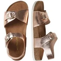 vertbaudet Ledersandalen mit 2 Schnallen Kinder Sandale