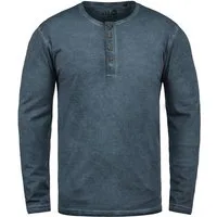 !Solid Rundhalsshirt SDTimur Longsleeve mit Used-Look Waschung