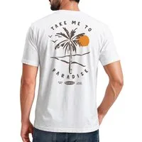 Neverless Print-Shirt Herren T-Shirt Backprint Palmen Aufdruck Sommer Grafikshirt Urlaub mit Print