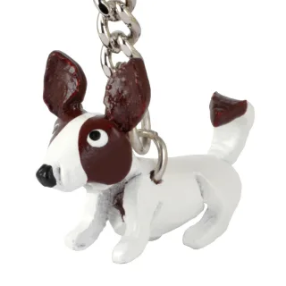 Jack Russell Terrier Schl?sselanh?nger aus Leder