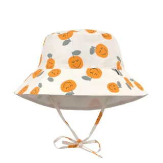 Lässig UV-Schutz Sonnenhut mit Orangen, weiß 3-6 Monate