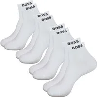 BOSS Freizeitsocken SH Uni CC (4-Paar) mit eingesticktem Markenschriftzug