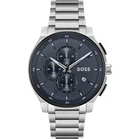 BOSS Chronograph PEAK 2.0 1514189, Quarzuhr, Armbanduhr, Herrenuhr, Edelstahlarmband, analog, Tag