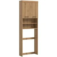 welltime Waschmaschinenumbauschrank SIENA, Breite 63cm, für Waschmaschine & Trockner, 2 Türen, MDF-Front (TOPSELLER) in verschiedenen Farben, Überbauschrank, Umbauschrank, Badschrank