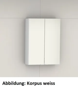 Artiqua Spiegelschrank, Weiß Hochglanz Touch, 070-SDT-1-50-125 070-SDT-1-50-125