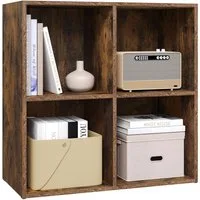 Woltu Bücherregal, 1-tlg., Aufbewahrungsregal, Raumteiler Büroregal, Aktenschrank 4 Fächer
