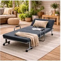 HTI-Living Gästebett Gästeliege klappbar als Bett Sofa und Sessel nutzbar (Stück, 1-St., 1 Gästebett) Klappbett Feldbett Komfortliege