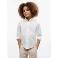 Tommy Hilfiger Langarmhemd FLAG OXFORD SHIRT Kinder bis 16 Jahre mit Button-Down-Kragen
