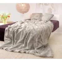 Wohndecke Felldecke (Kunstfell) "Silberfuchs", Wohnen und Accessoires GmbH & Co. KG, Felloptik