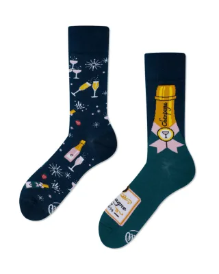 many mornings - Socken - Champagne Shower blau - Gr. - 38
