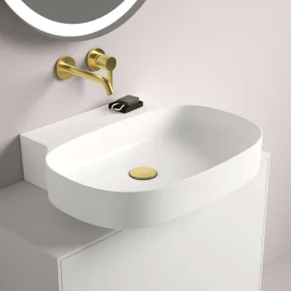 Ideal Standard Linda-X Waschtisch T439501 ohne Hahnloch, ohne Überlauf, 600 x 500 x 135 mm, weiß
