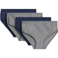bonprix Panty (Packung, 4er) aus Baumwolle und Elasthan, bequeme Passform, Maxipanty-Schnitt