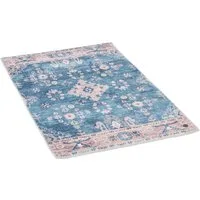 TOM TAILOR HOME Badematte Oriental Bath ONE, Höhe 7 mm, rutschhemmend beschichtet, strapazierfähig, fußbodenheizungsgeeignet, Polyester, rechteckig, Badteppich, Orient-Optik, Vintage Design, waschbar