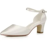 White Lady 700 ivory Satin - einfärbbarer Brautschuh Pumps